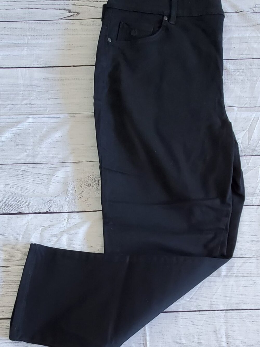 Gloria Vanderbilt Black Denim Jeans Size 20W  Plus Size Worn Once